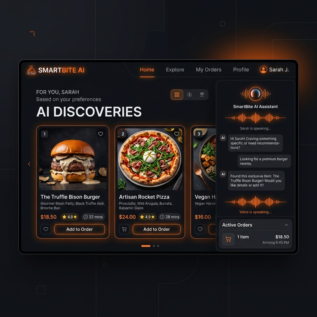 SmartBite AI - AI-Powered Food Ordering Web App