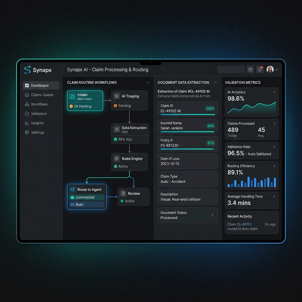 Synapx - FNOL Claims Routing Agent